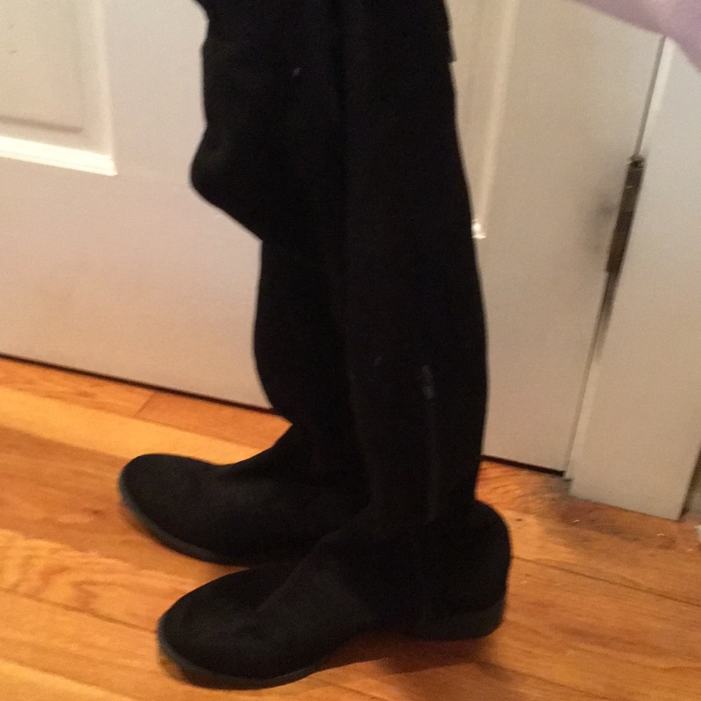 Knee high black boots